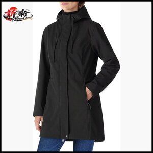 Lightweight Waterproof Fleece Lined Hooded Softshell Rain Jacket Windbreaker